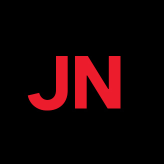 Red and black logo with the letters 'JN' displayed in a bold, modern font on a black background.