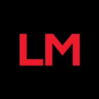 University of Technology's modern red and black logo with 'LM' initials.