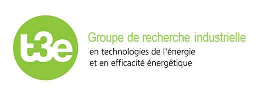 Logo Groupe de recherche industrielle en technologies de l’énergie et en efficacité énergétique, t3e