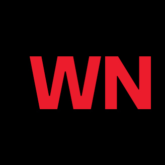 Bold red "WN" initials on a black background, possibly a logo.