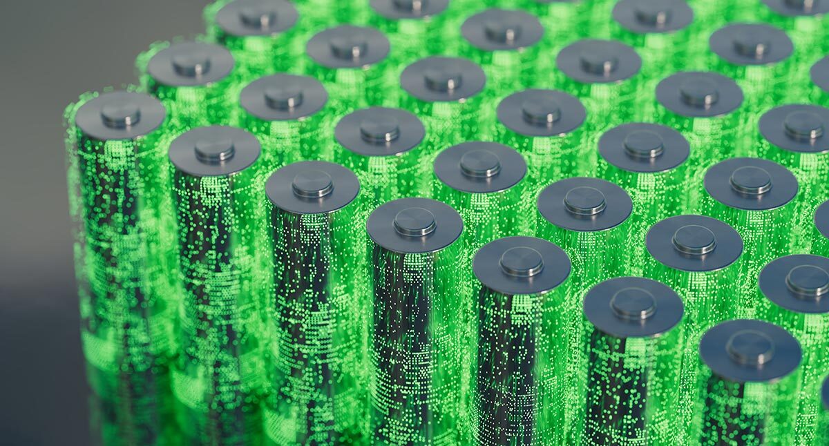 Batteries with integrated circuit boards, innovation in energy storage.