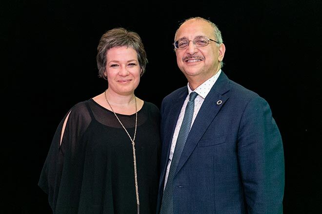 Mohamed Cheriet et Luce Beaulieu, respectivement directrice exécutive et directeur général du CIRODD